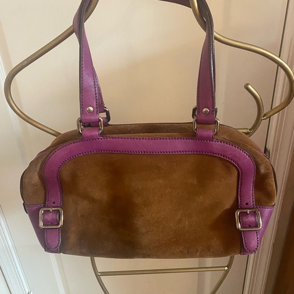 Prada Suede and leather Shoulder Bag - Picture 8 of 16